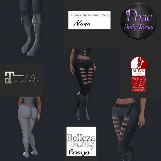 PBW Rogue Bottom with Boots - Medieval Fantasy or Sci Fi Pants (Boxed)