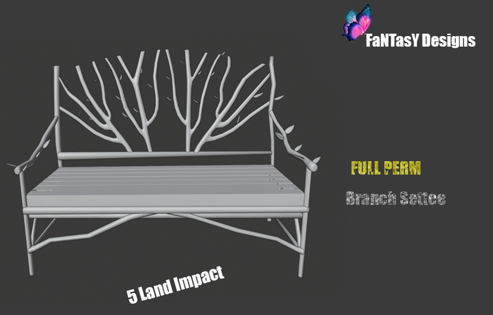 FanTaSY Designs - Branch Settee - Full Perm