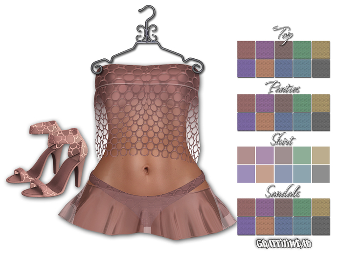 Graffitiwear Muted Pastel Tease Outfit (add)
