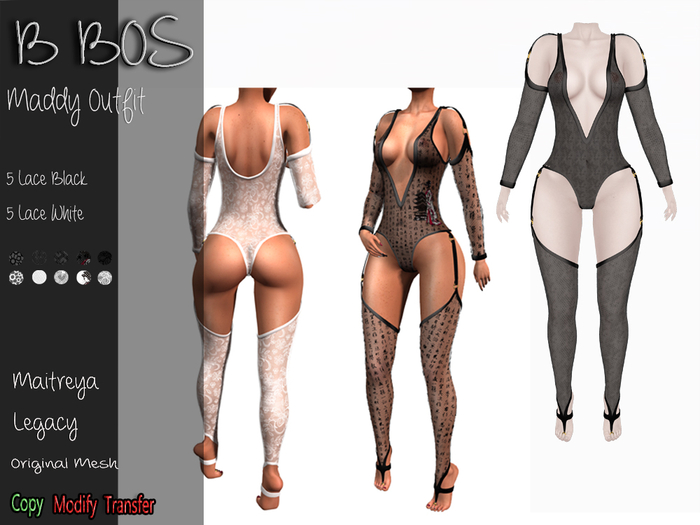 B BOS - Maddy Outfit - Black Dragon (Add me)