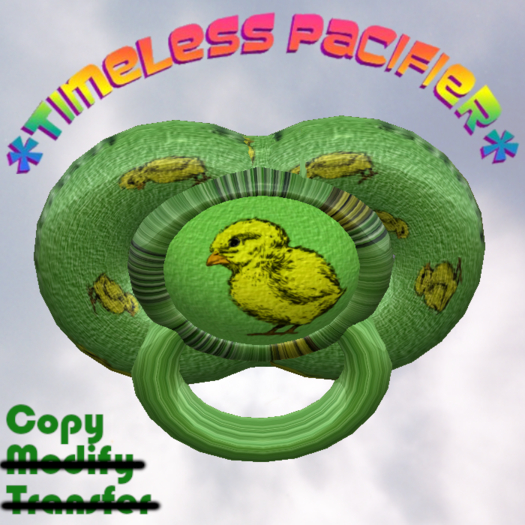 *Timeless Pacifier*  - Baby Chick - Green
