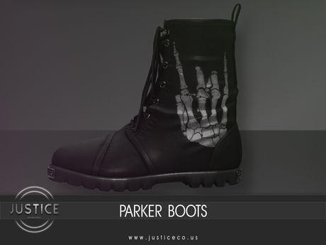 Second Life Marketplace - [JUSTICE] LADIES PARKER BOOTS - EBONY