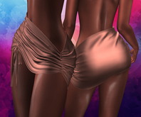 Peach Laced Up Micro Skirt MAITEYA