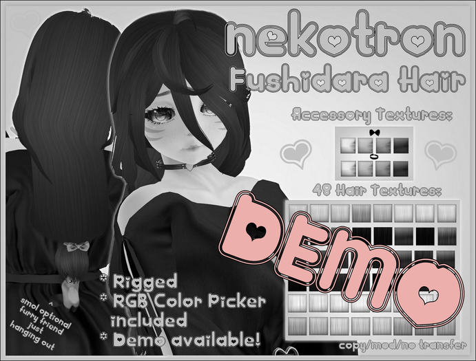 [Nekotron] Fushidara Hair DEMO