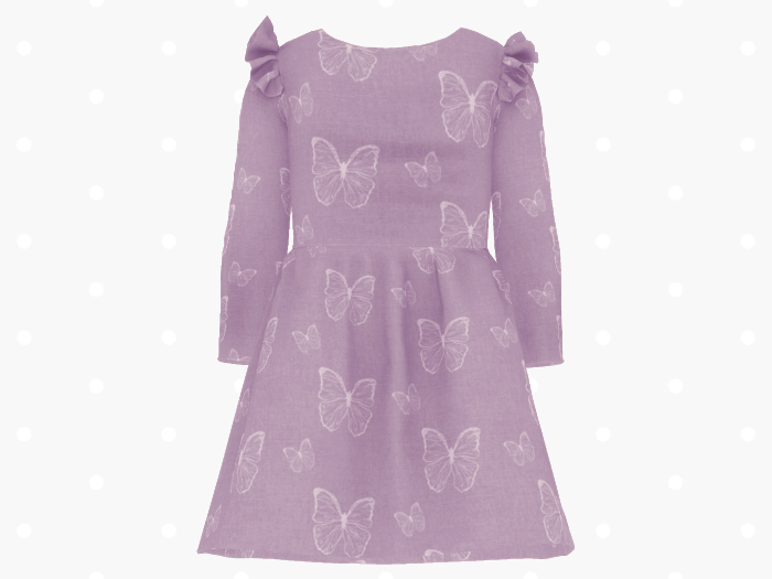 Bloom Butterfly Dress (Lilac)