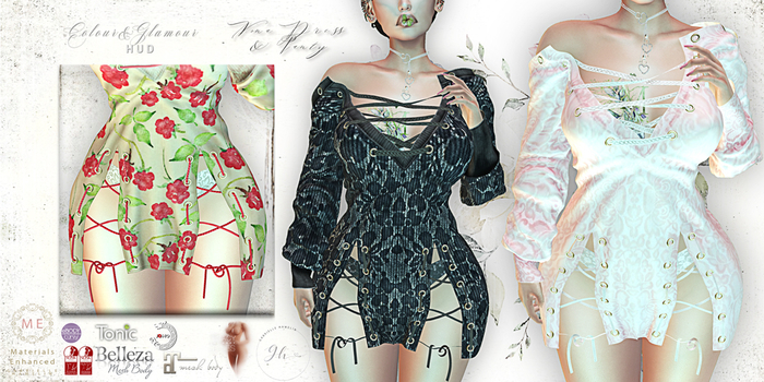 ♥ {GH} ♥ Nona Lace Embossed Dress & Panty Duo