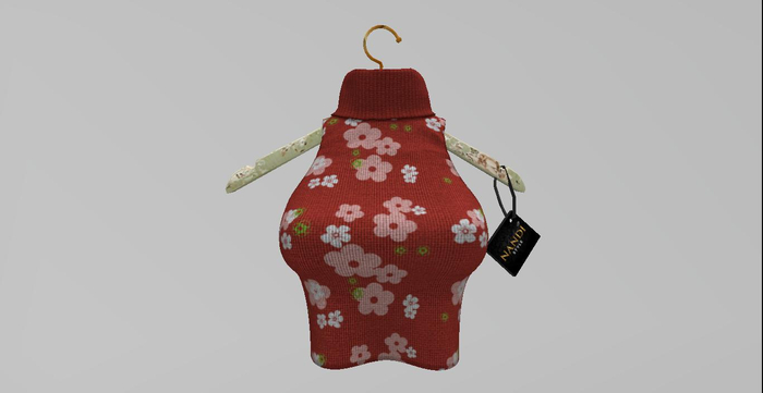 [Nandi Style] - Bag Top Lorna Terracotta Floral