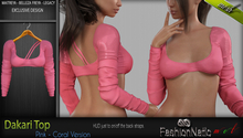 FashionNatic - Dakari Female Top Pink - Maitreya Lara, Belleza - Freya, Legacy