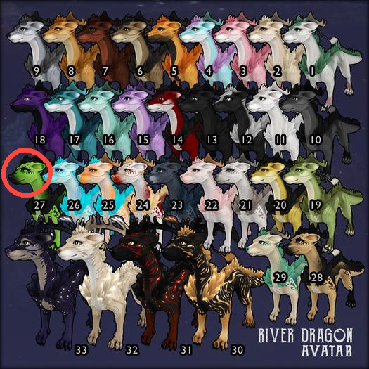 ::Static:: River Dragon Avatar VOUCHER - 27 {Toxic} UNCOMMON