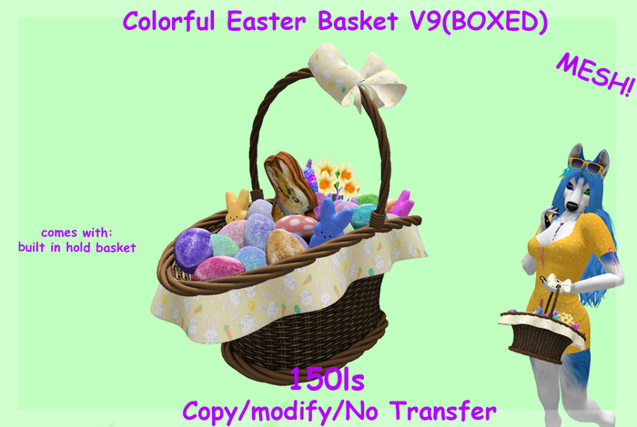 Colorful Easter Basket V9(BOXED)