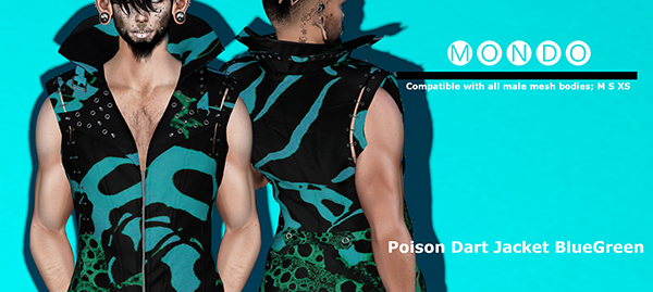 >Mondo< Poison Dart Jacket BlueGreen