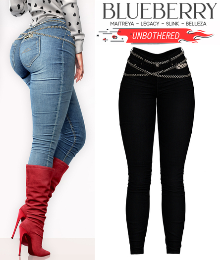 Blueberry - Unbothered - Denim Jeans - Black