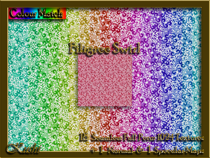 !Kushi! FiligreeSwirl Textures -WearToUnpack