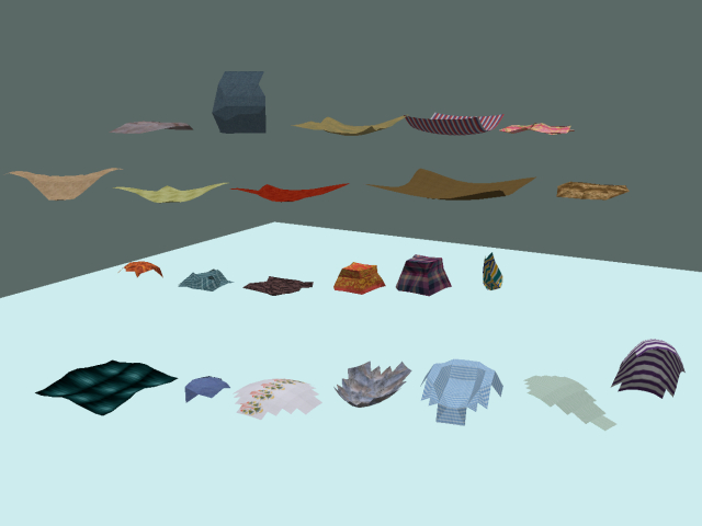Set of mesh fabric  - FULL PERM