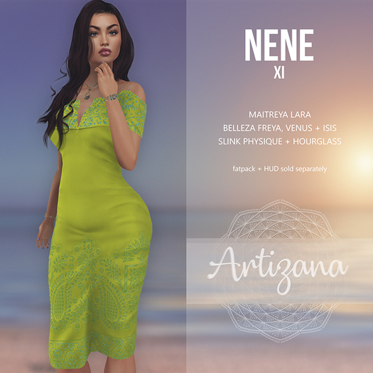 Artizana - Nene XI - Off-Shoulder Pencil Dress