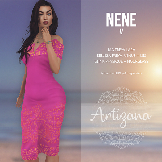 Artizana - Nene V - Off-Shoulder Pencil Dress