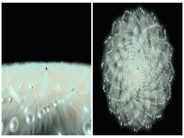 pearl feather circle