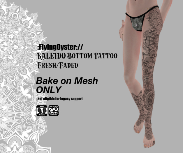 :FlyingOyster:// kaleido Bottom Tattoo BoM (add