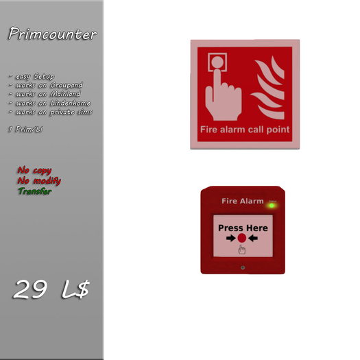 Primcounter Fire Alarm Pushbutton