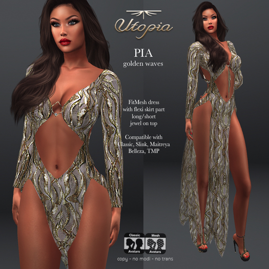 Utopia Pia golden waves