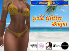 Bikini - Gold Glitter (C)