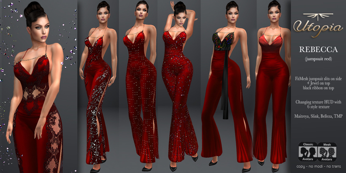 Utopia Rebecca jumpsuit red