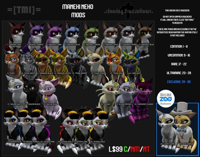 =[TMI]= Neko Mod - Ragdoll Green (Voucher)