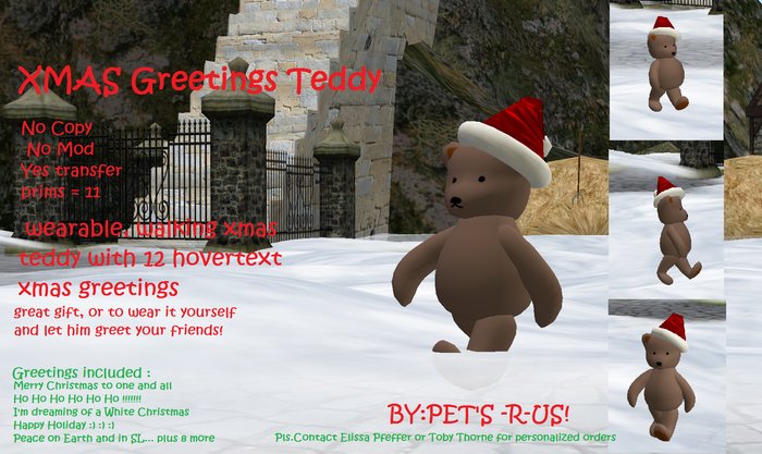 Xmas Teddy by ELLEX (wear me)