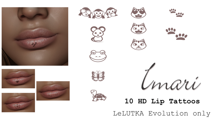 Imari Tattoo - LeLUTKA Lips Animals