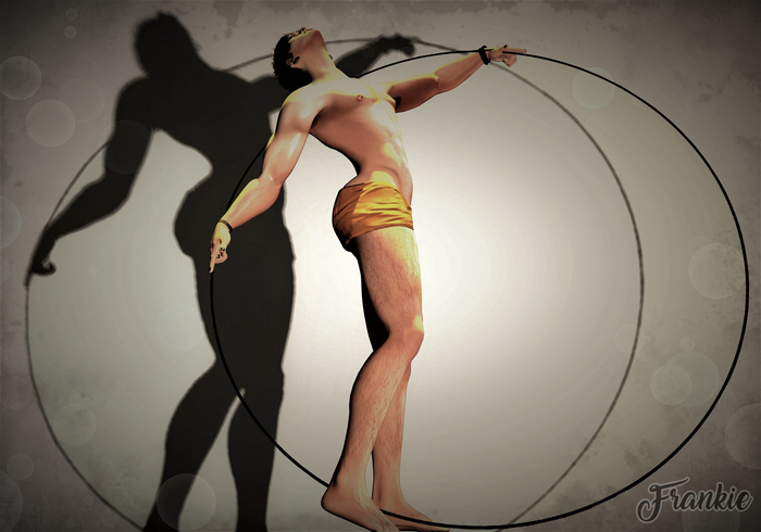 2Bposed - vintage studio pose hula hoop