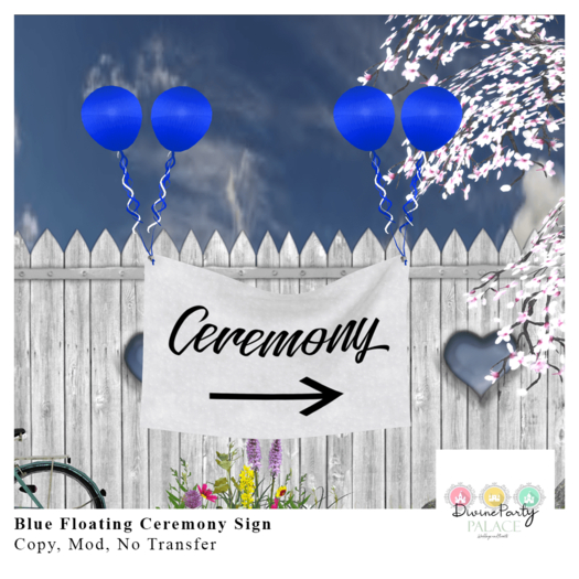 [DPP] Blue Floating Ceremony Sign 
