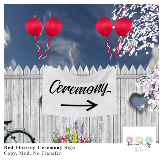 [DPP] Red  Floating Ceremony Sign