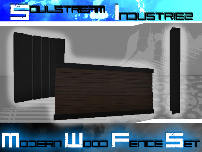 MODERN WOOD FENCE SET