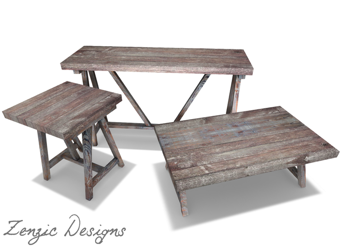 {ZD} Workhorse Table Set - Workshop & Butcherblock