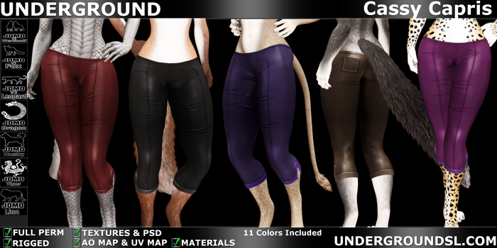 (UG Delivery Hud) -  Cassy Capris Furry