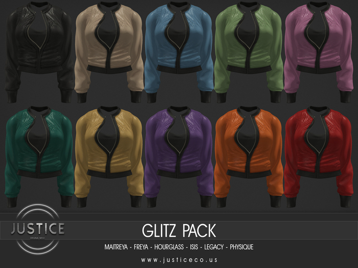 [JUSTICE] HARLEM JACKET - GLITZ PACK