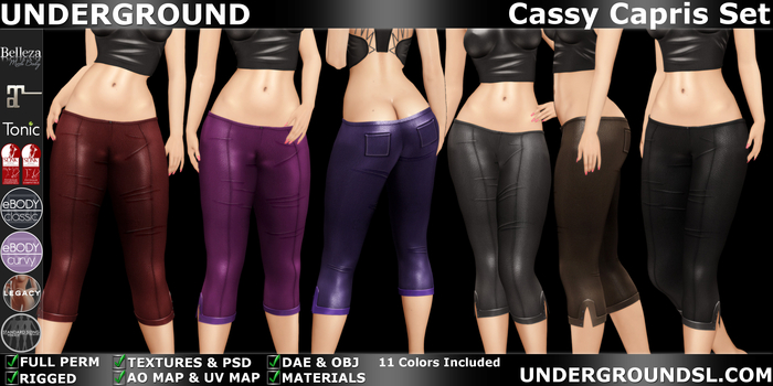 (UG) -  Cassy Capris Fit Set