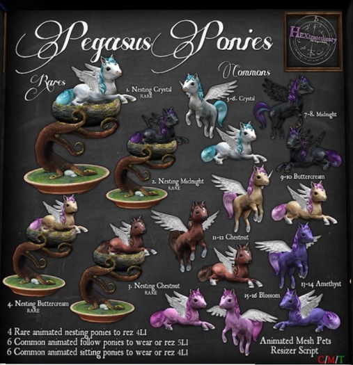 6. *HEXtraordinary* Crystal Pegasus Pony (Sitting)