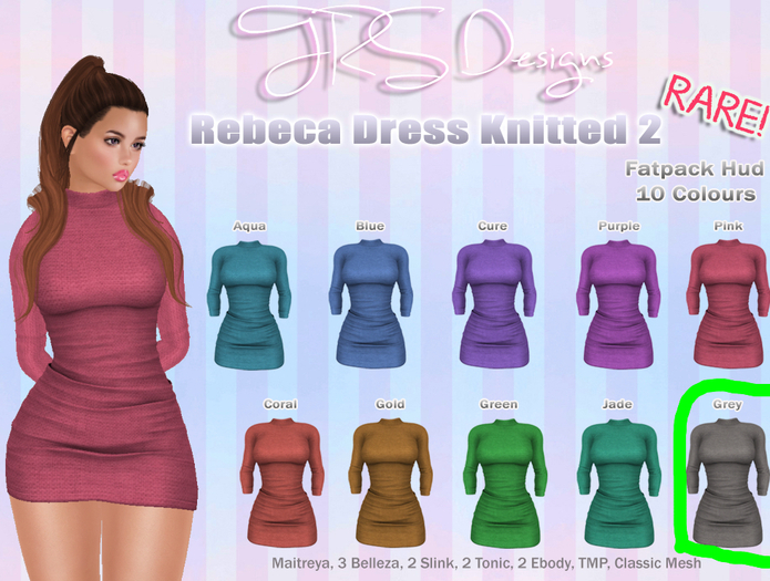 Rebeca Dress Knitted 2 Common Grey