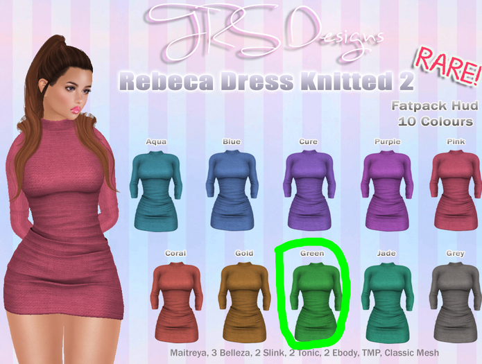 Rebeca Dress Knitted 2 Common Green