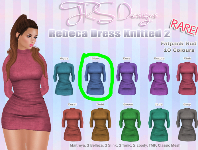 Rebeca Dress Knitted 2 Common Blue