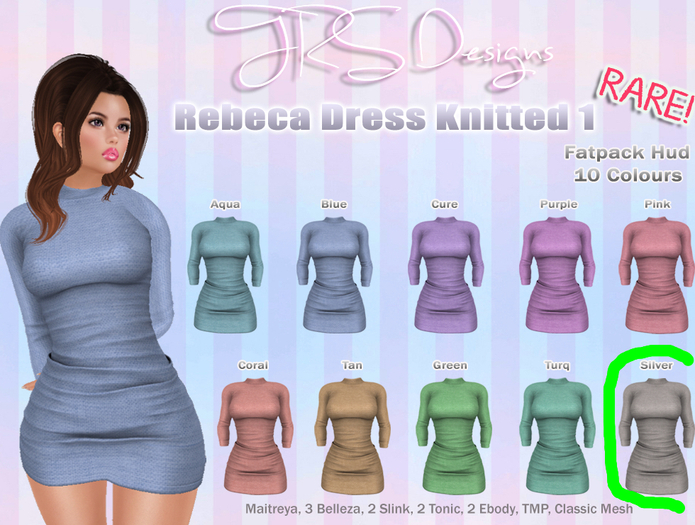 Rebeca Dress Knitted 1 Common Silver