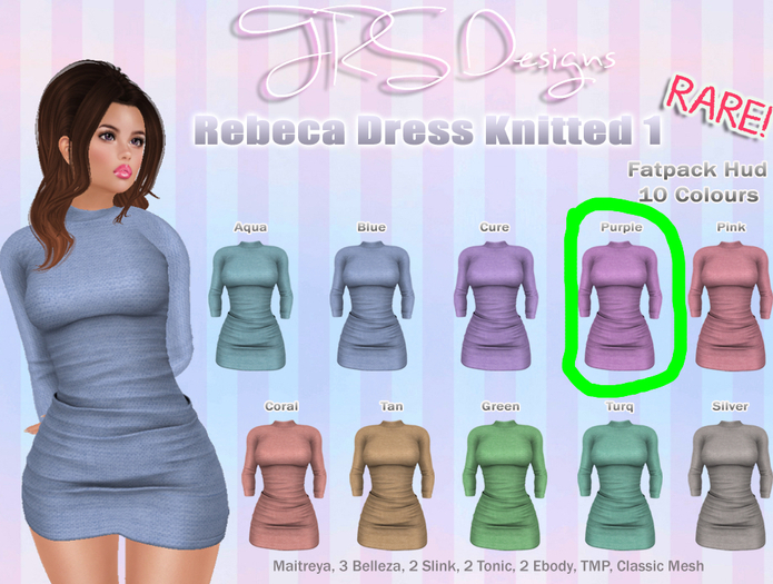 Rebeca Dress Knitted 1 Common Purple