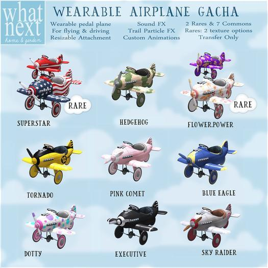 {what next} Wearable Airplane - Superstar (boxed) RARE