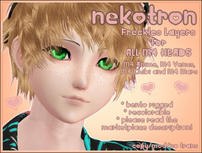 [Nekotron] M4 Freckles Layers (ALL M4 HEADS)