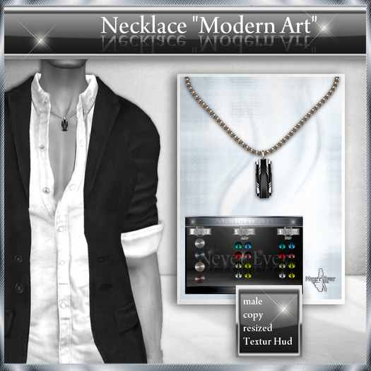!! NE! Necklace "Modern Art" (male)