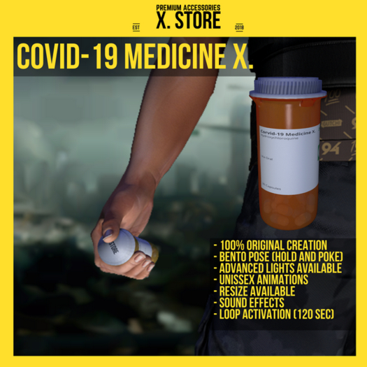 [X. Store] Covid-19 Medicine X. (Unpack HUD)
