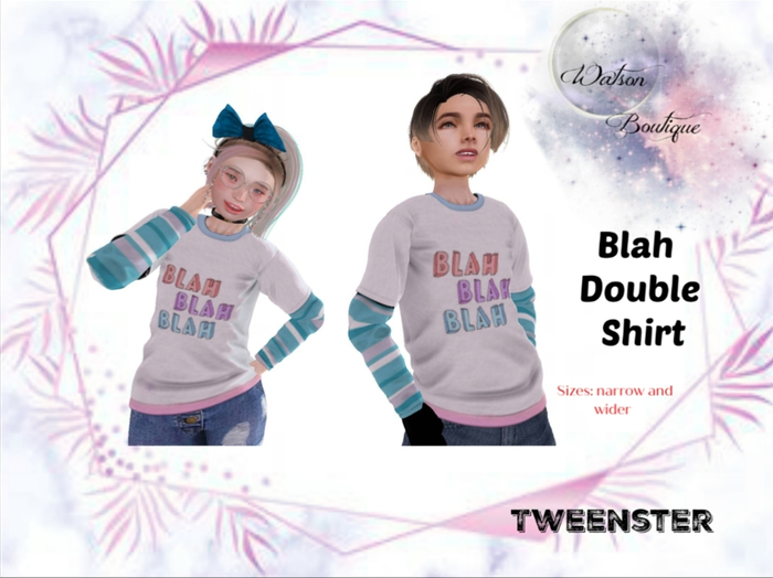 W*B} Blah - Double Shirt Fitted BOXED*