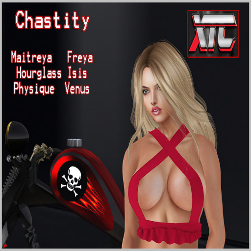 XTC Chastity Halter Top Red box