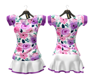 ** Harmonia Magenta Flowers Sweetness Outfit Skirt Tee Maitreya